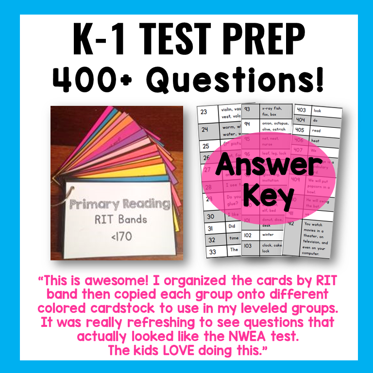 Test Practice Cards for Reading - Image 4