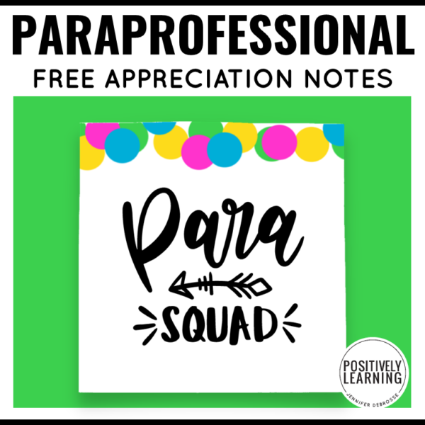 Paraprofessional Appreciation Sticky Notes - Image 2