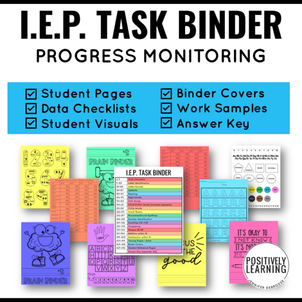 IEP Goal Binders Student Work - Image 3