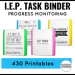 IEP Goal Binders