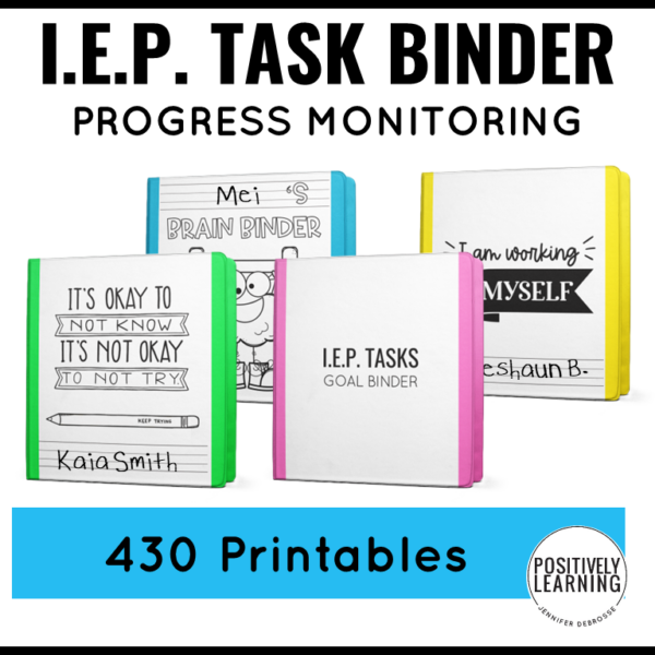 IEP Goal Binders