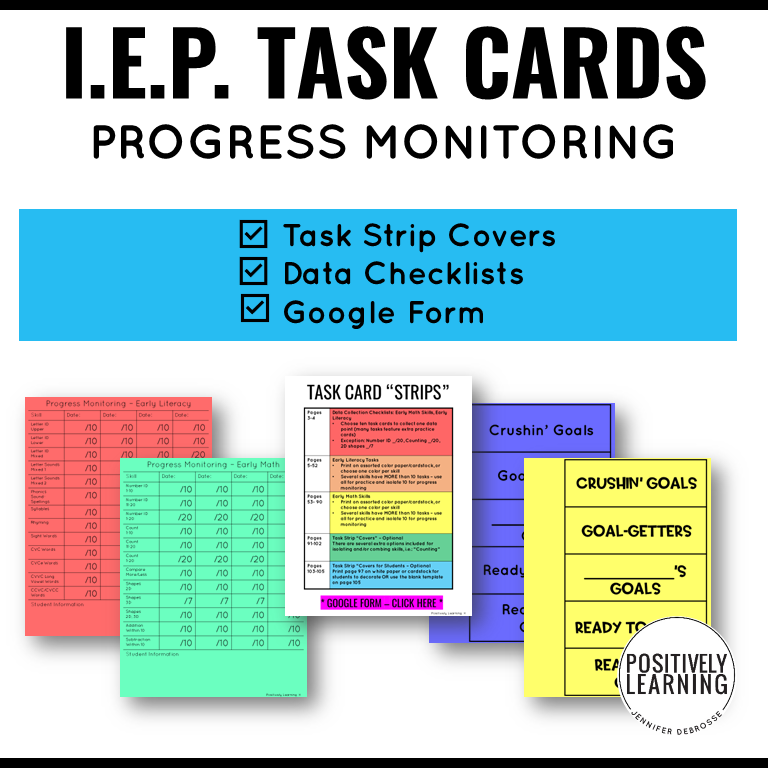 IEP Task Cards for Progress Monitoring - Image 4