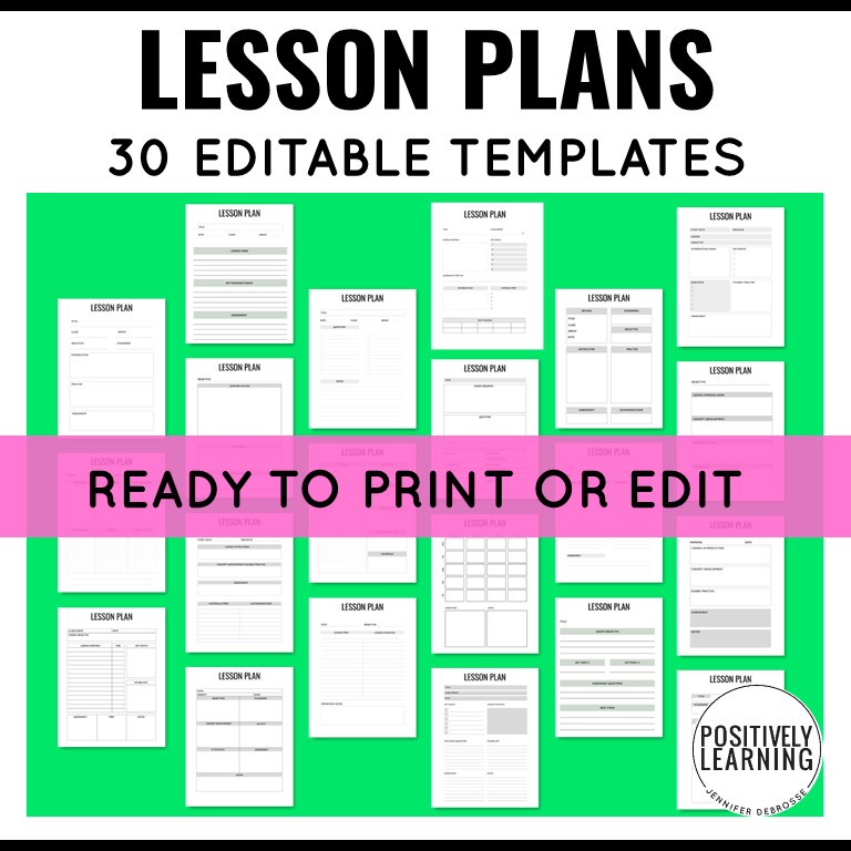 Special Education Lesson Plan Templates - Image 4