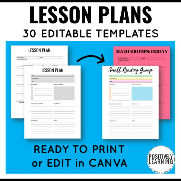 Special Education Lesson Plan Templates - Image 2