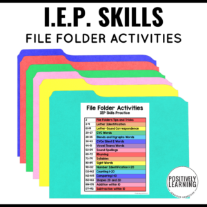 IEP Skills File Folder Activities