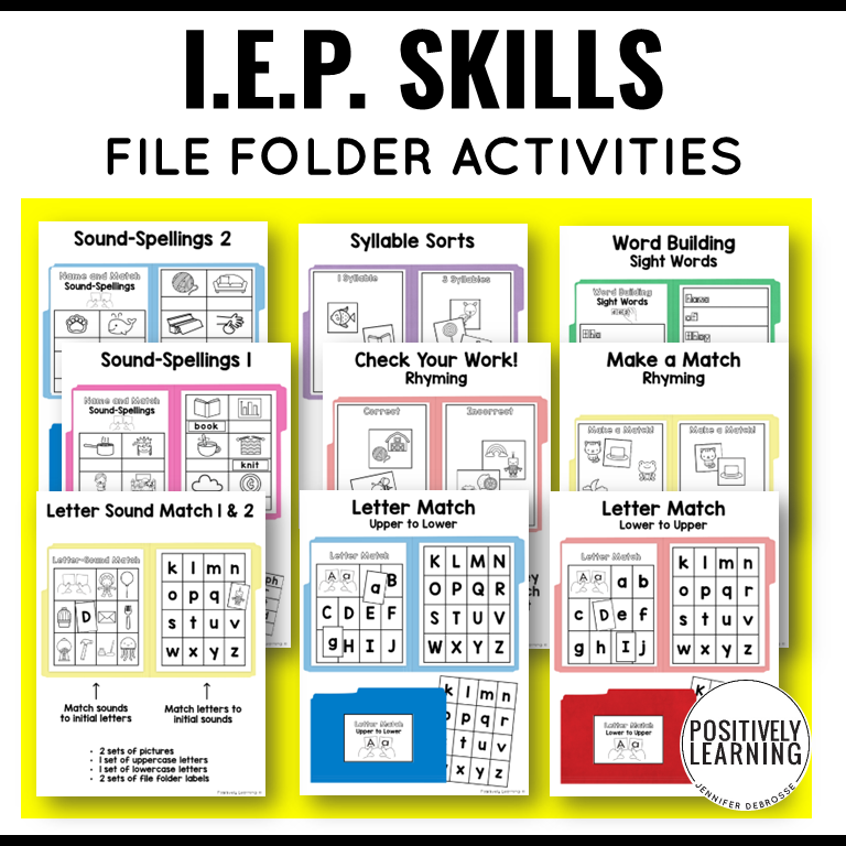 IEP Skills File Folder Activities - Image 2