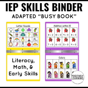 IEP Skills Busy Book Adapted Work