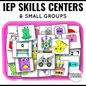 IEP Skills Practice Sorting Centers Bundle