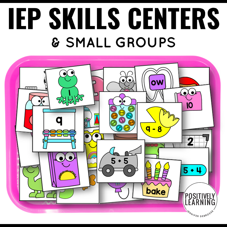 IEP Skills Practice Sorting Centers Bundle