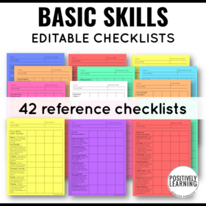Special Education Basic Skills Checklists