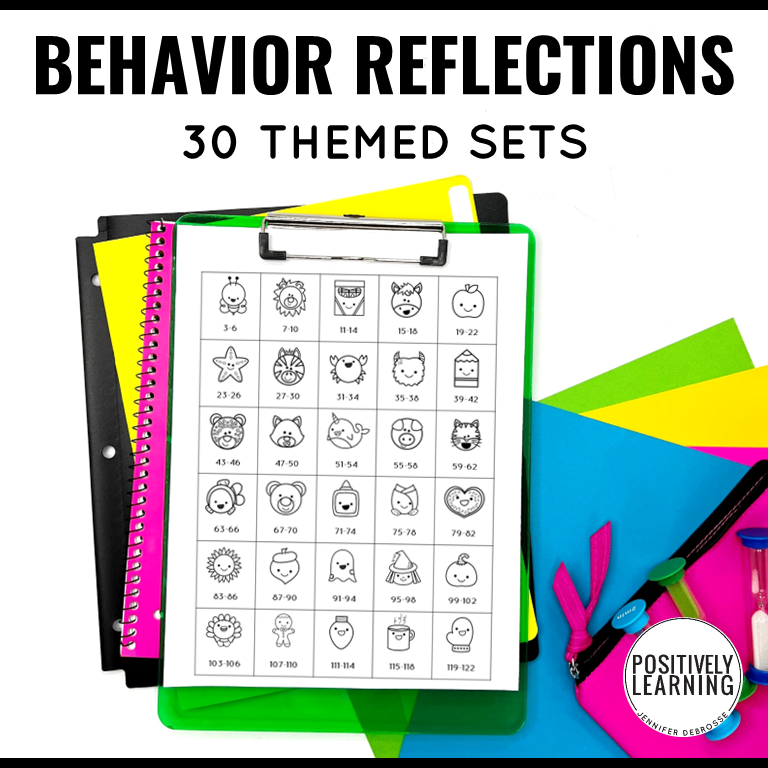 Behavior Reflections and Calm Down Corner Sheets