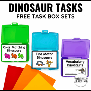 Dinosaur Task Box Sets - Free!
