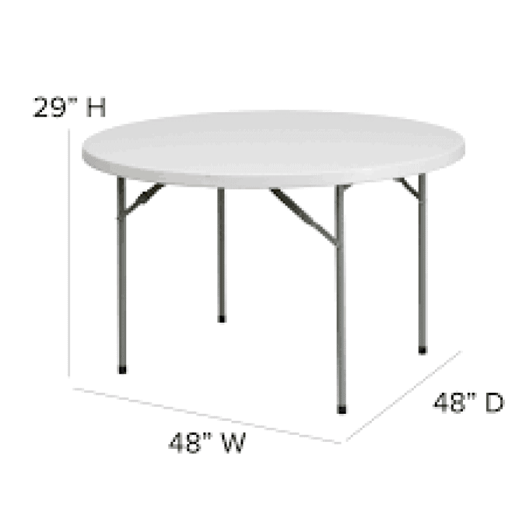 48Inch Round Table