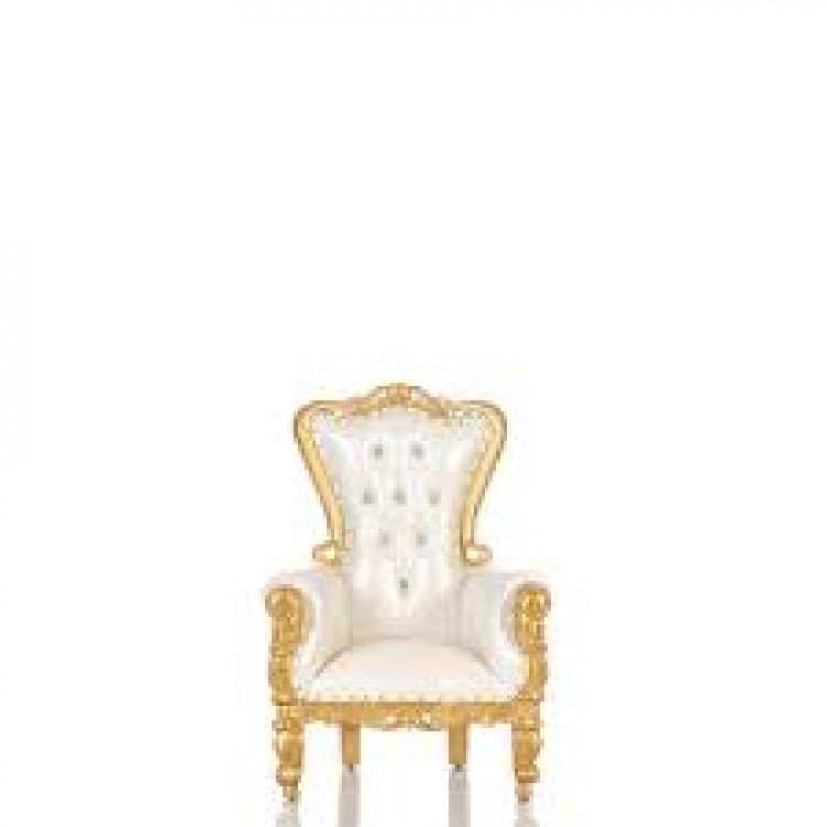 White & Gold Toddler Throne