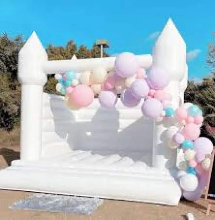 White Bounce House Rental