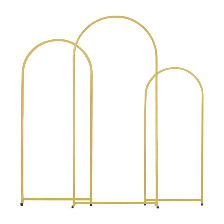 Metal Arch Backdrop Stand Set of 3