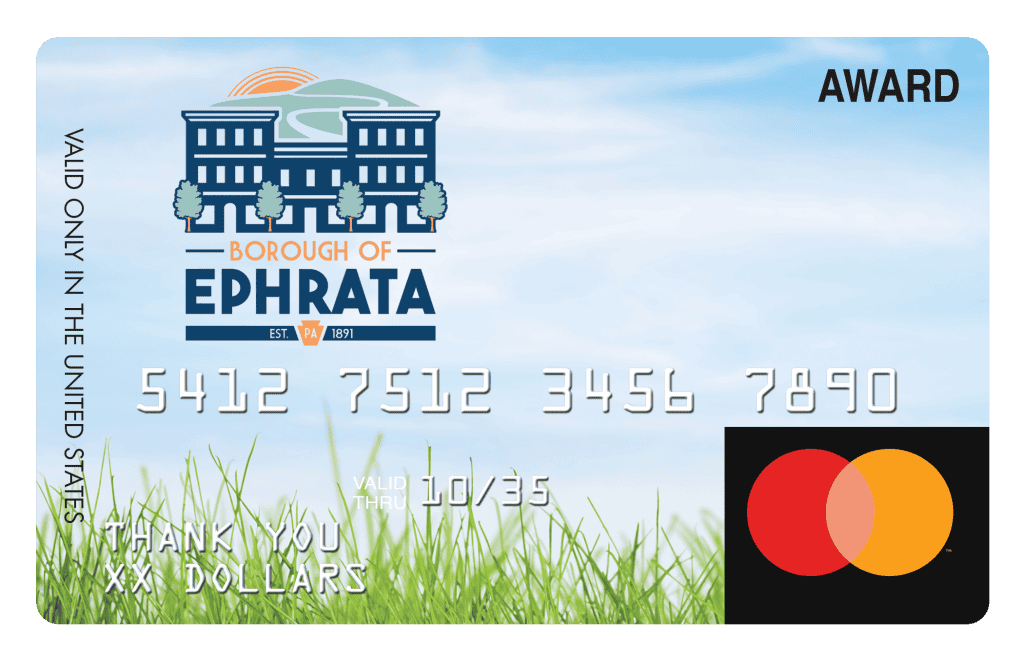 Ephrata Custom MasterCard Debit Card Layout