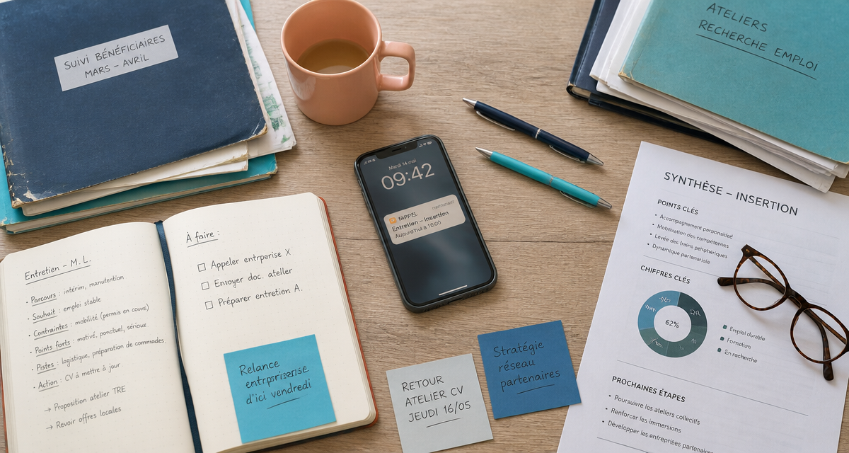 avantages et inconvénients du métier de conseiller en insertion professionnelle, bureau et outils