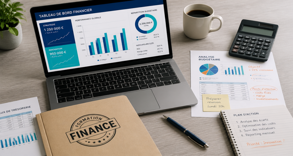 etude en finance bureau documents graphiques