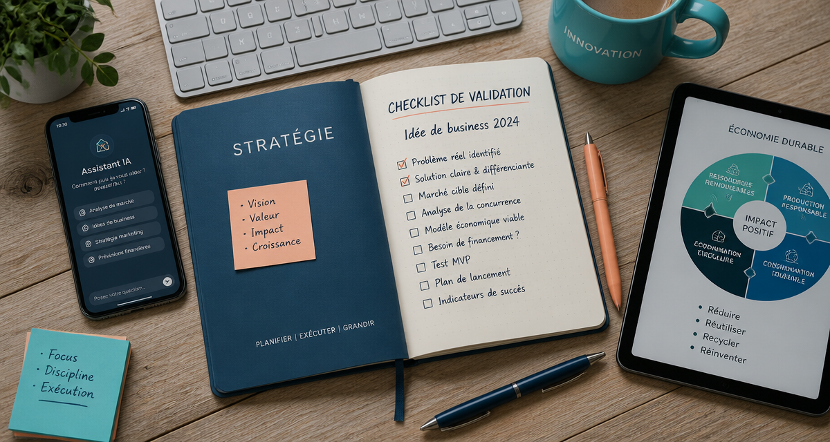 idee de business 2024 bureau entrepreneur moderne