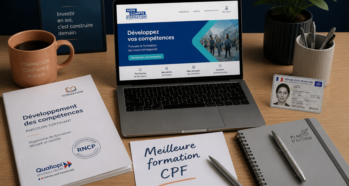 Meilleur formation CPF sur bureau avec documents officiels