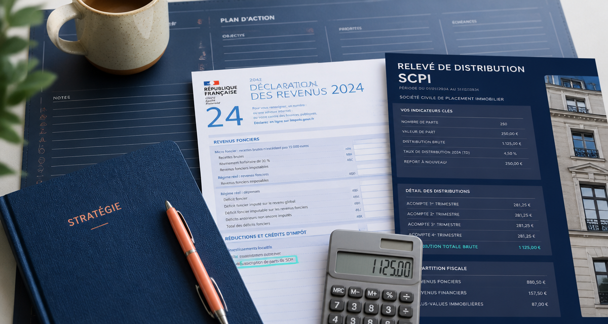 micro foncier et scpi sur déclaration fiscale 2042