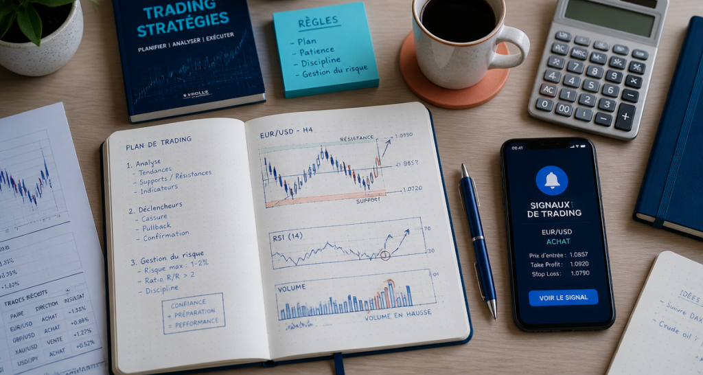 signaux trading bureau graphique