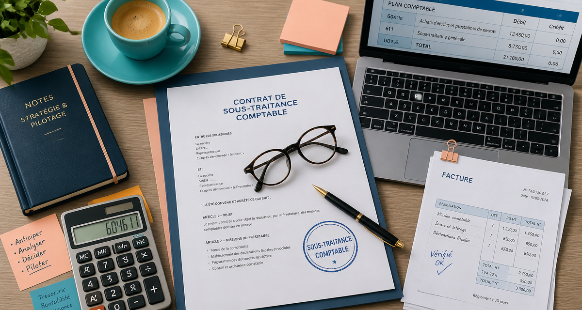 Sous traitance comptabilité bureau contrat et comptes