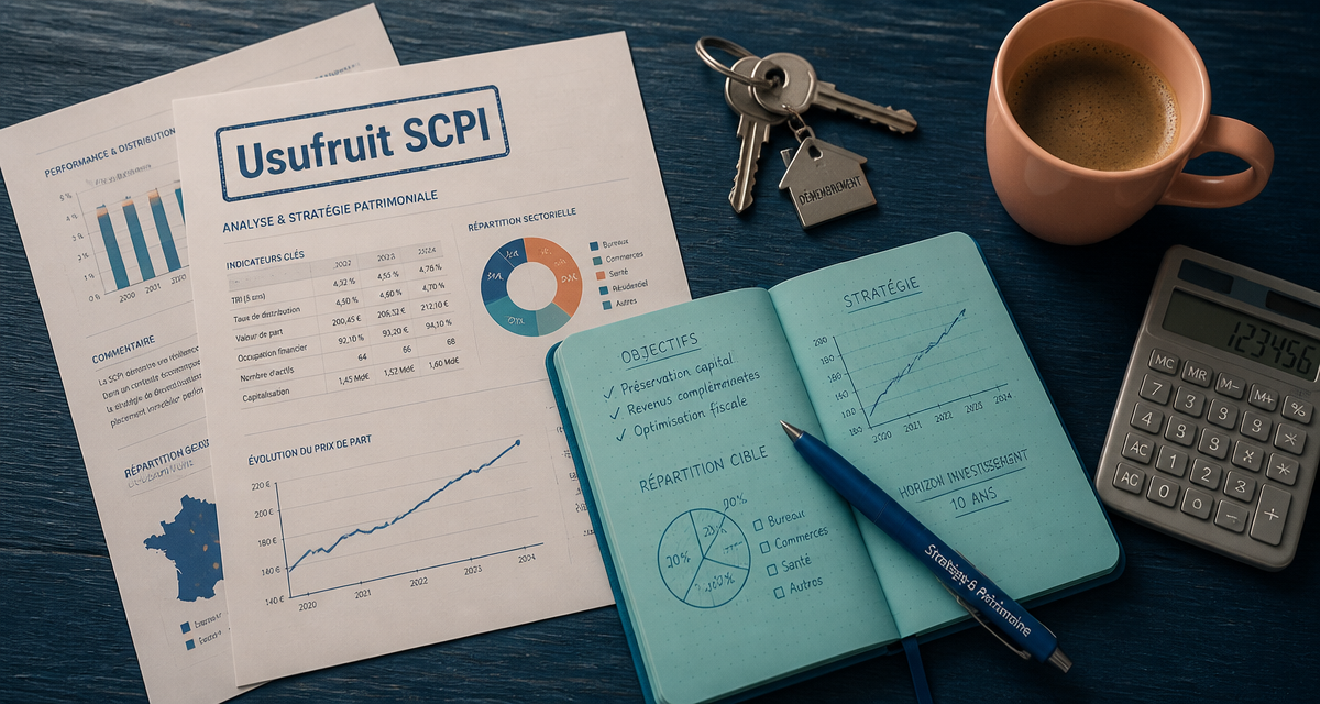 Documents financiers et clés pour usufruit SCPI