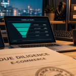 Vente site e-commerce : due diligence et graphiques de valorisation