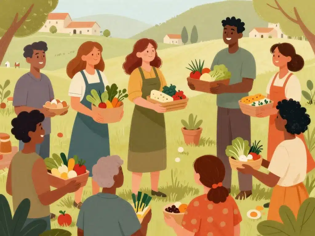 cagette cooperative illustration avantages communauté produits locaux