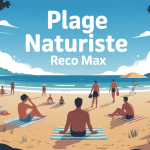 Illustration plage naturiste reco max atmosphère apaisante
