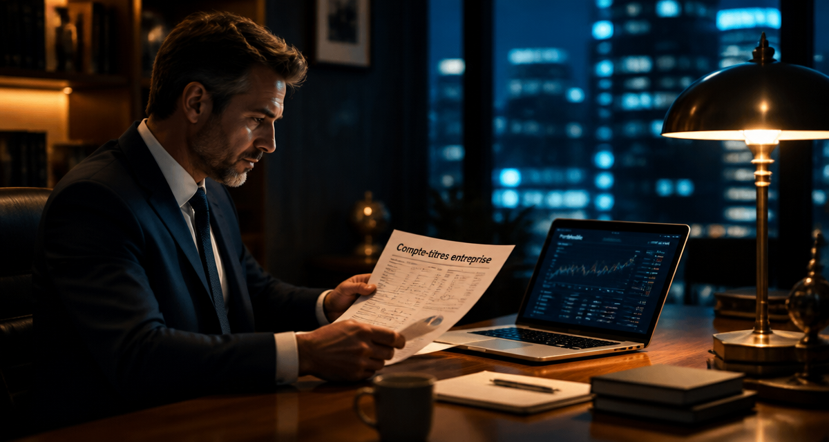 compte titre entreprise bureau moderne