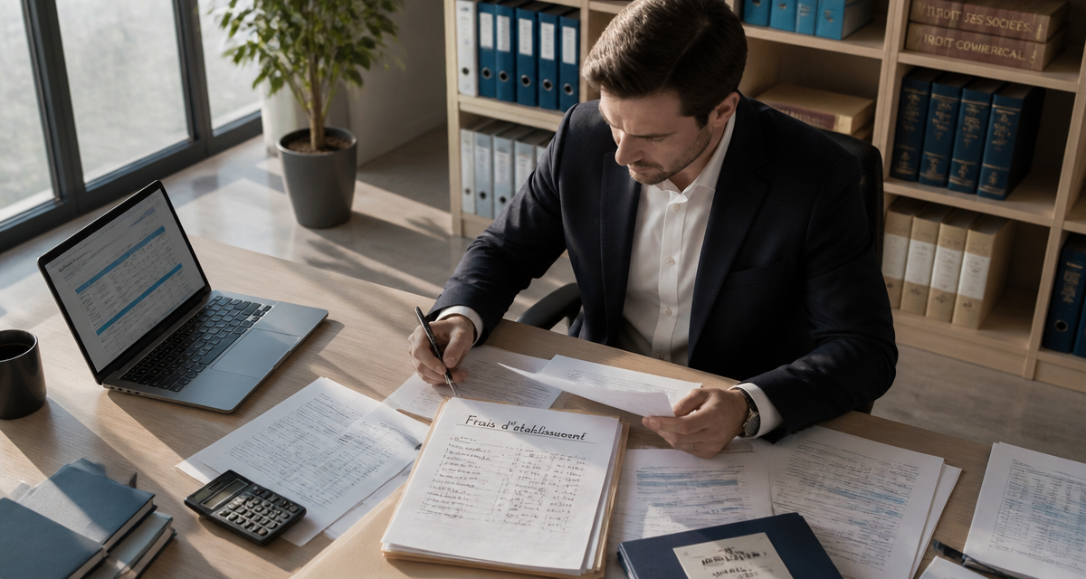 Frais d établissement entrepreneur comptable