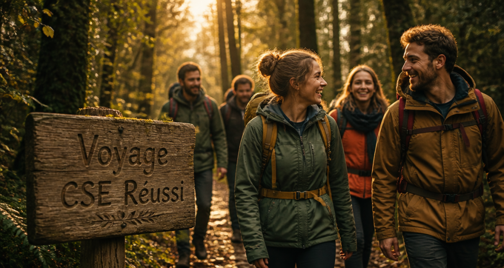 voyage cse salariés randonnée forêt
