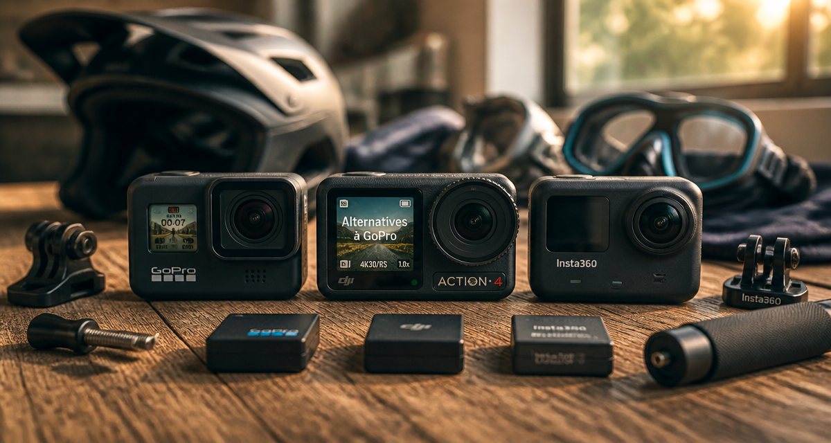 alternative à gopro caméras d'action 4k accessoires