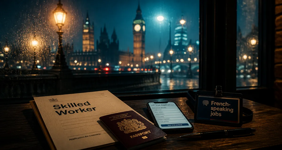 Job à Londres pour Français : dossier visa Skilled Worker à Londres