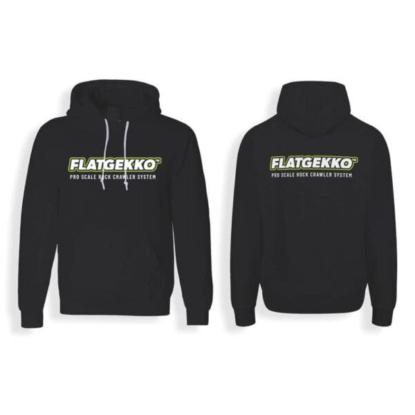 Flatgekko™ Original Black Hoodie