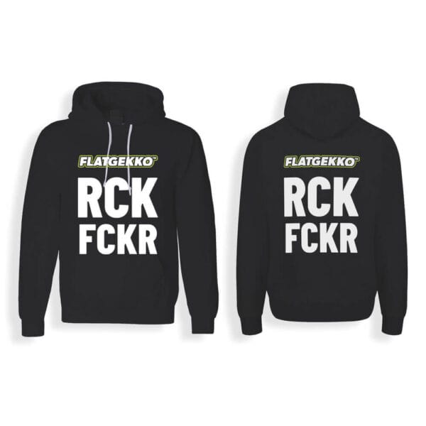 Flatgekko™ RCKFCKR Black Hoodie