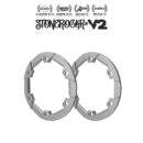 Silver Stonerockr™ V2 F6 Pro 1.9" LCG Offset Wheel Front Ring (2pcs)