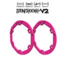 Fluo Pink Stonerockr™ V2 F6 Pro 2.2" LCG Offset Wheel Front Ring (2pcs)