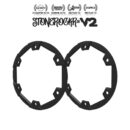 Black Stonerockr™ V2 F6 WRCCA 2.36" LCG Offset Wheel Front Ring (2pcs)
