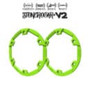 Flatgekko™ Green Stonerockr™ V2 F6 WRCCA 2.36" LCG Offset Wheel Front Ring (2pcs)