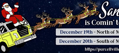 Santa is visiting Purcellville