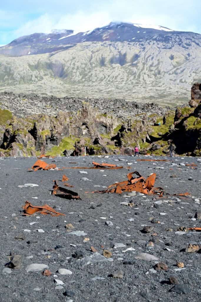 Lava rocks and volcanic landscape on the Snæfellsnes Peninsula, Iceland.