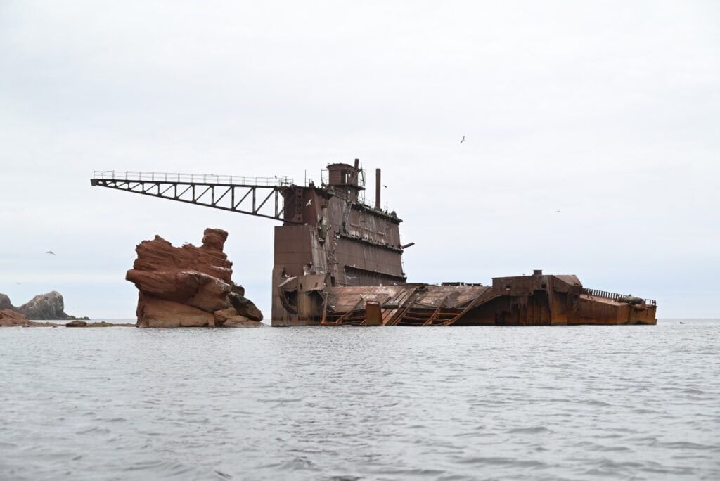 Wreck of the Duke of Connaught, a historic shipwreck off the coast of British Columbia.