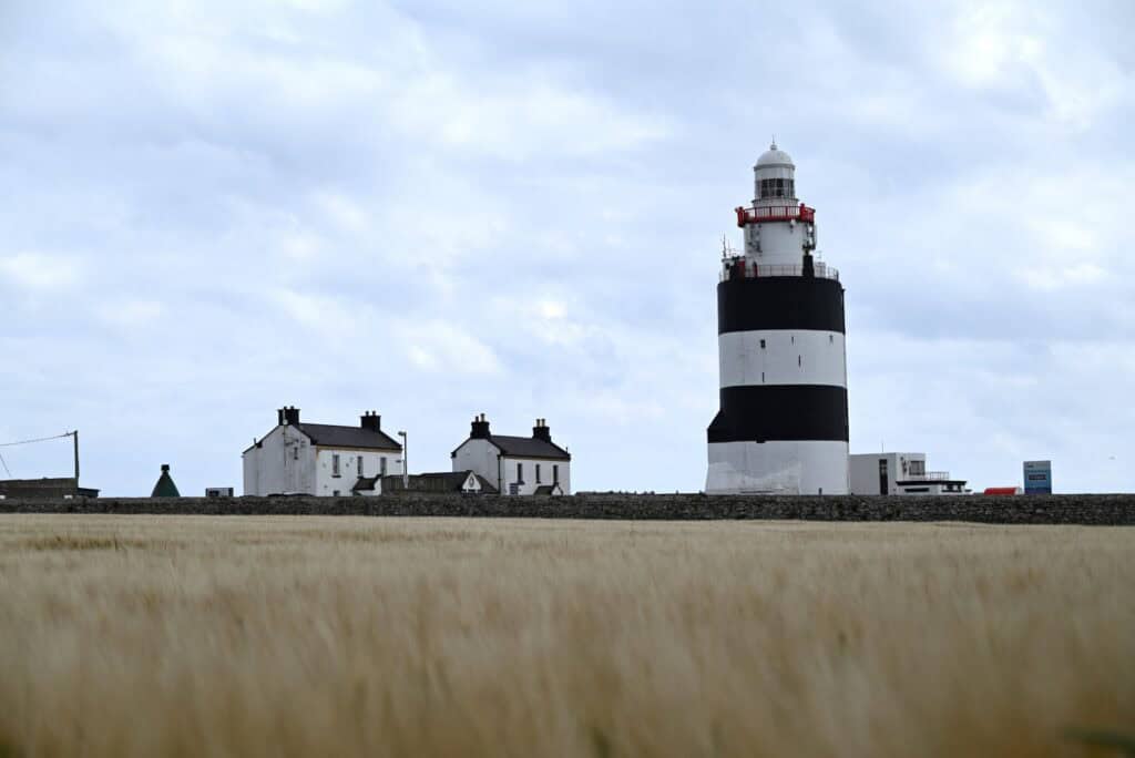Lighthouse on the Irish Copper Coast near Castlemaine, Cork.