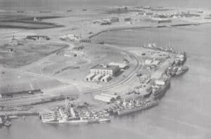 Historic Naval Air Station Argentia aerial view.