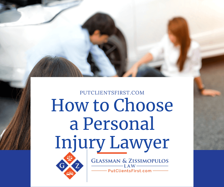 Injured person receiving roadside assistance after a car accident, representing personal injury legal services.