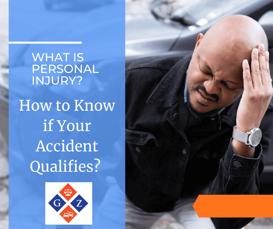 Personal injury accident victim holding head after car crash, law firm emergency assistance, Glassman & Zissimopulos Law Firm.